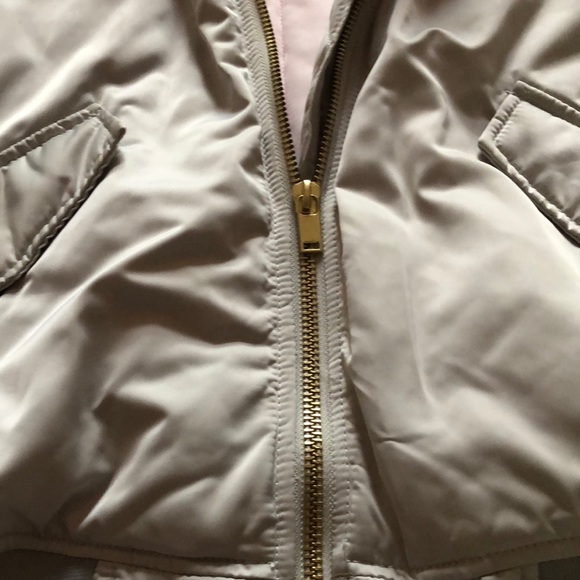 H&M pale grey satin bomber - Picture 3 of 4